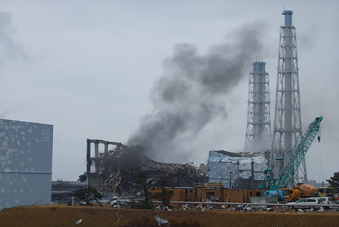 Zerstörtes Reaktorgebäude 3 in 2011. Foto: TEPCO