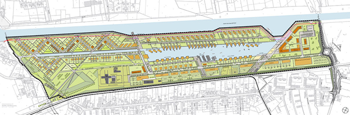 Städtebaulicher Rahmenplan Wasserstadt Aden. Foto: DSK Beteiligungs Komplementär GmbH