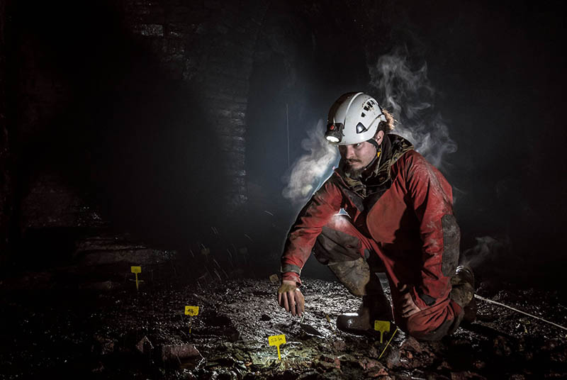 Die Forschungskooperation führte neben einer aufwändigen fotografischen Dokumentation auch Vermessungen sowie archäologische Ausgrabungen durch. Foto: Deutsches Bergbau-Museum Bochum/Peter Thomas