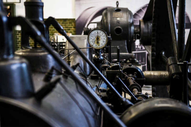 Die Maschinen im Museum Großauheim liefern einzigartige und ungewöhnliche Fotomotive. Hier lassen sich neue Perspektiven entdecken. Foto: Detlef Sundermann, Städtische Museen Hanau